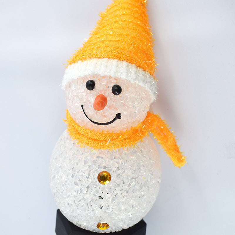 Outdoor Solar LED Snowman Garden Lamp