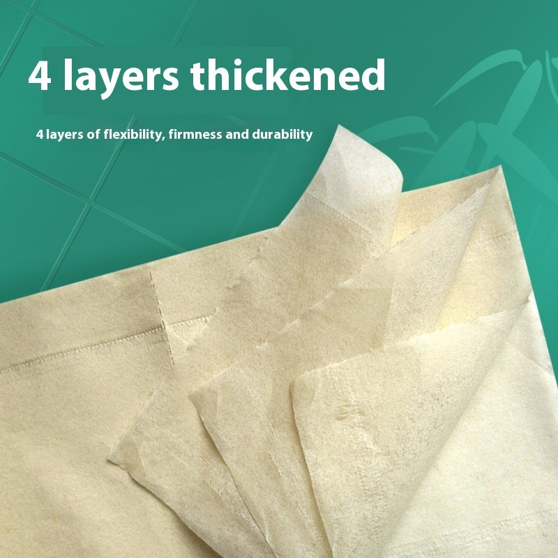 64 Rolls Natural Color Toilet Paper Household Pack