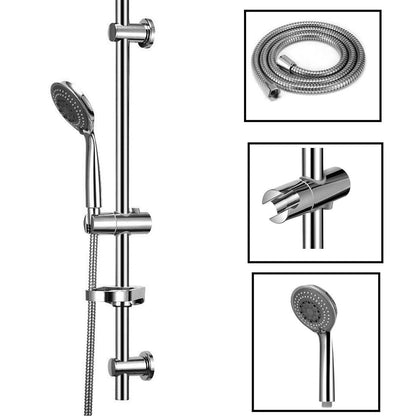 Stainless Steel Slider Rail Shower Riser Kit