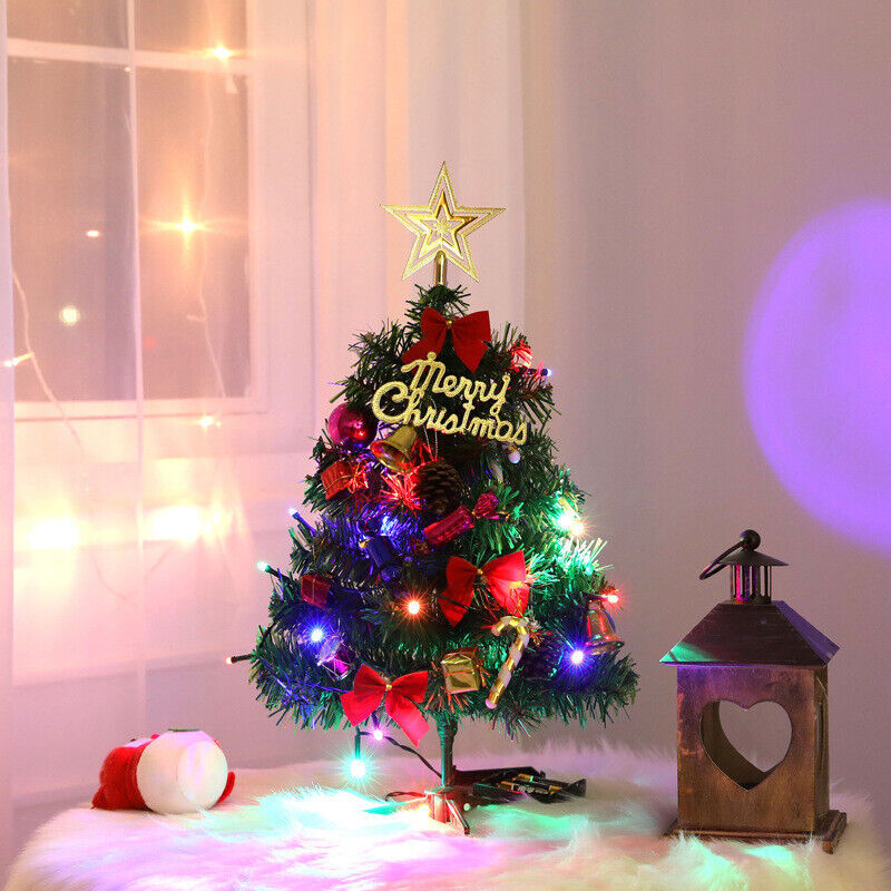 60cm Mini Tabletop Christmas Tree with LED Lights