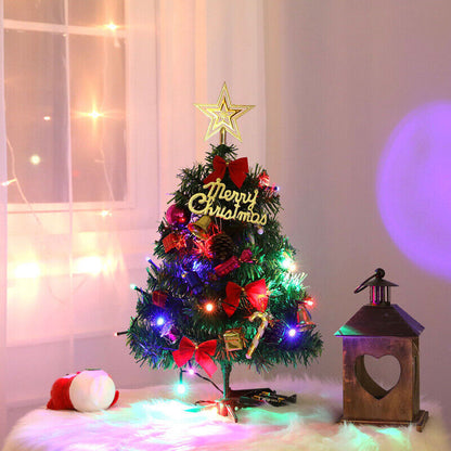 60cm Mini Tabletop Christmas Tree with LED Lights