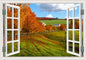 Peel-and-Stick 3D Window Wall Mural