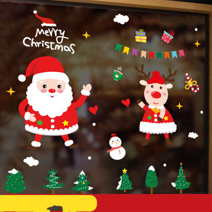 Festive Christmas Ornament Window Stickers