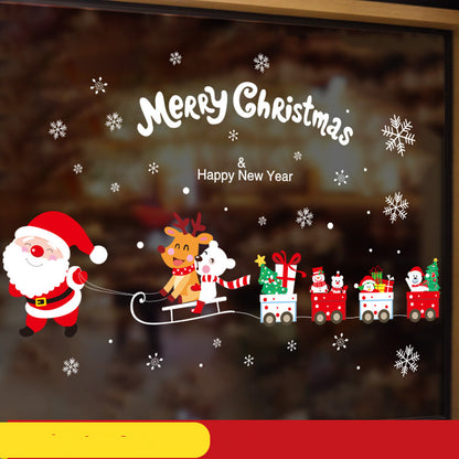 Festive Christmas Ornament Window Stickers