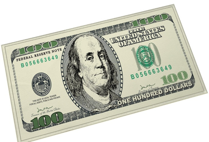 US Dollar Rug Machine-Woven Long Mat