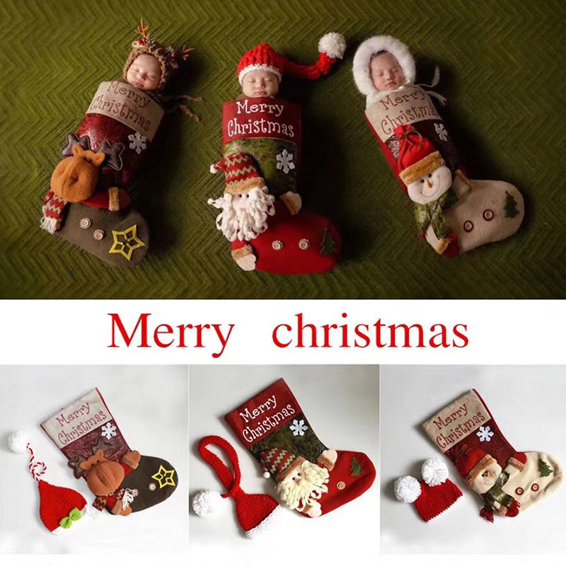 Cartoon Christmas Socks Sleeping Bag