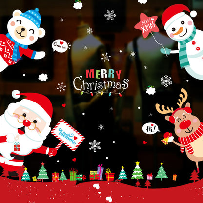 Festive Christmas Ornament Window Stickers