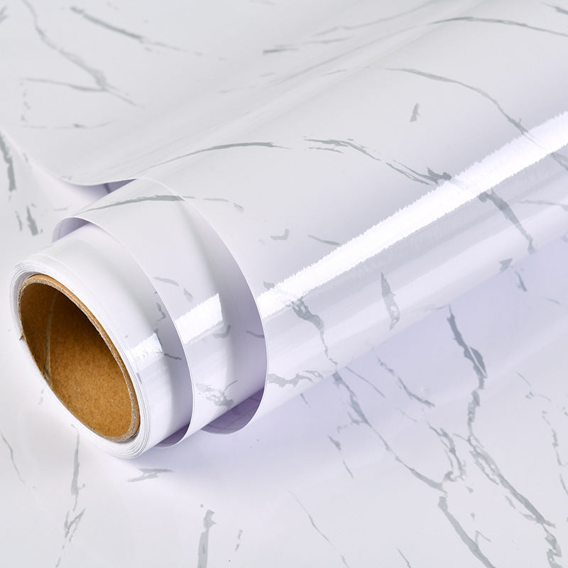 Marble Pattern Self-Adhesive Wallpaper for Kitchen