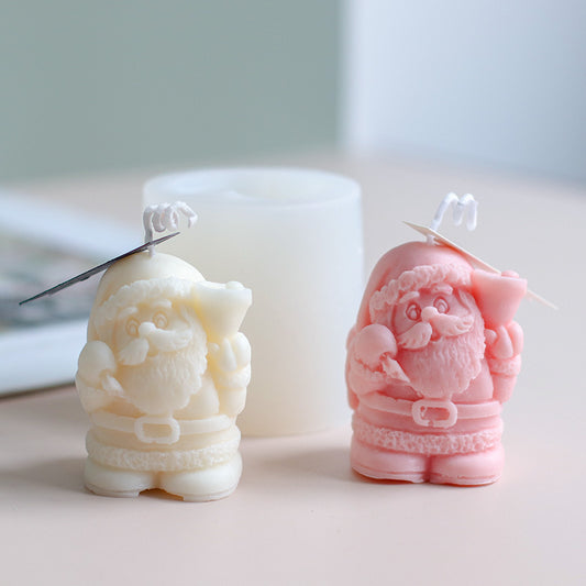 Christmas Santa Candle Silicone Mold