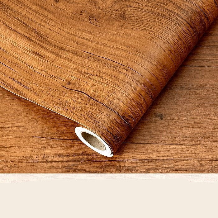 Peel and Stick Walnut Wood Wallpaper