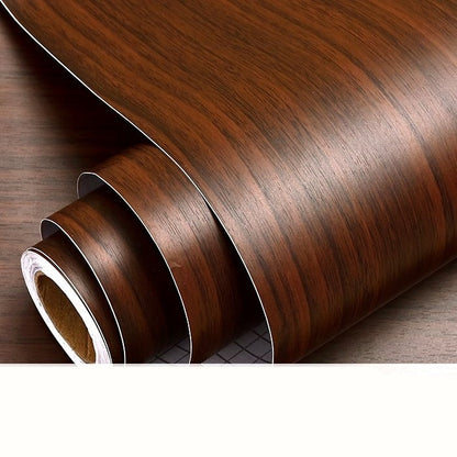Peel and Stick Walnut Wood Wallpaper