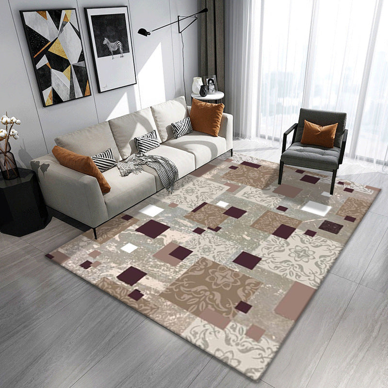 Elegant Light Luxury Bedroom Floor Carpet