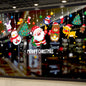 Festive Christmas Ornament Window Stickers