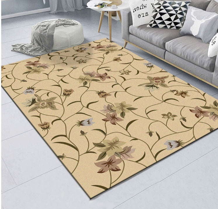 Blended Pattern Machine-Woven Rug for Home