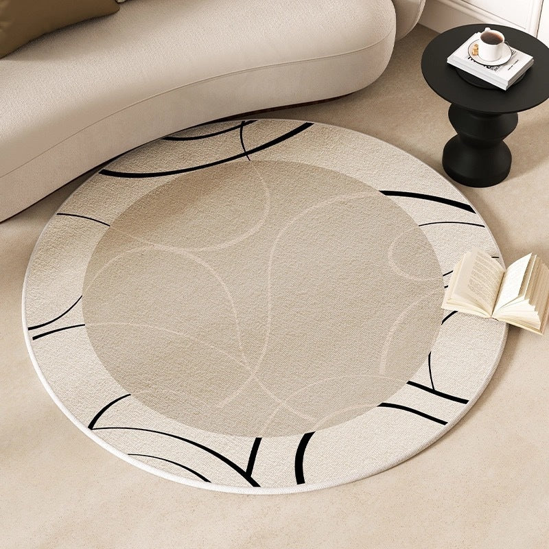 Cashmere-like Round Carpet Decoration Entrance Carpet