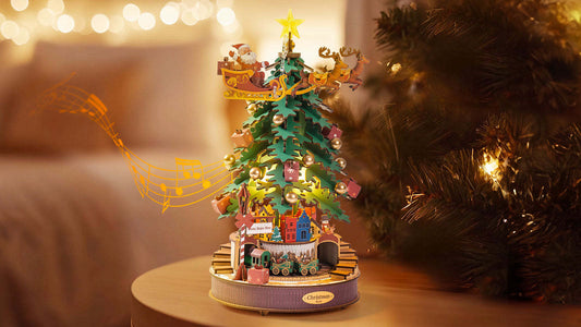 DIY Wooden 3D Christmas Tree Puzzle Kit