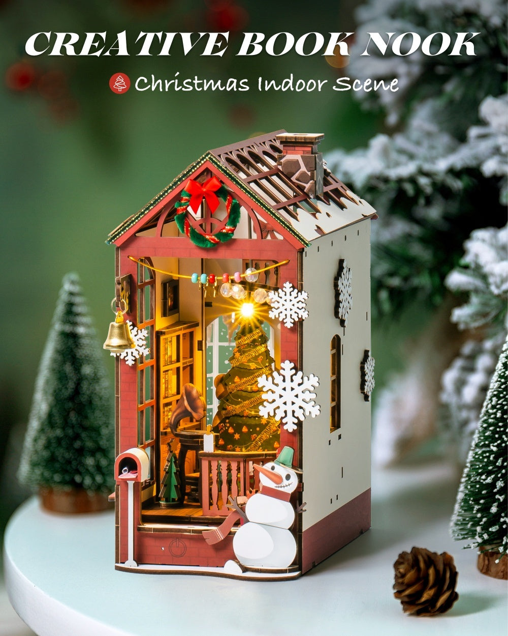 Christmas DIY Dollhouse Shelf Decoration Kit