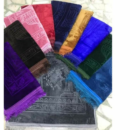 Soft Embossed Prayer Rug Solid Color