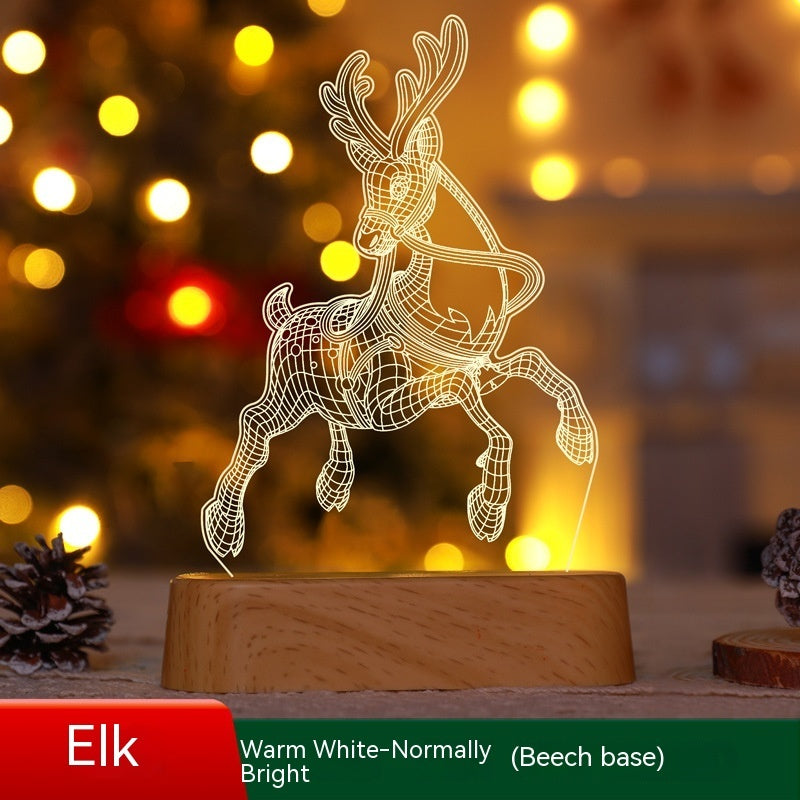 3D Acrylic LED Christmas Night Lamp