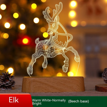 3D Acrylic LED Christmas Night Lamp
