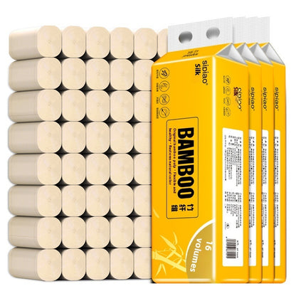 64 Rolls Natural Color Toilet Paper Household Pack