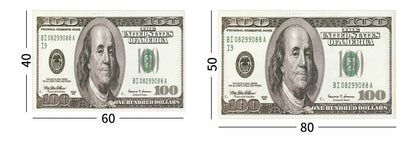 US Dollar Rug Machine-Woven Long Mat