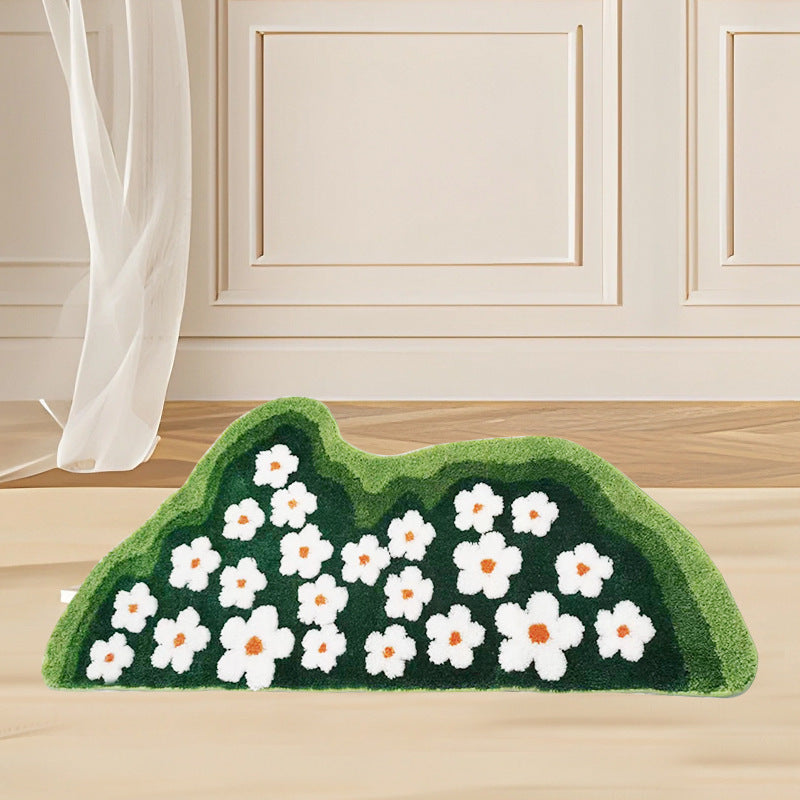 Light Luxury Flocking Carpet Moss Shaped Carpet