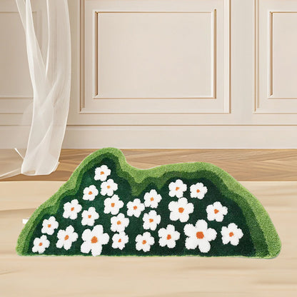 Light Luxury Flocking Carpet Moss Shaped Carpet