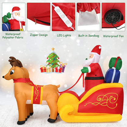 Christmas Inflatable Garden Decoration – Elk Sleigh