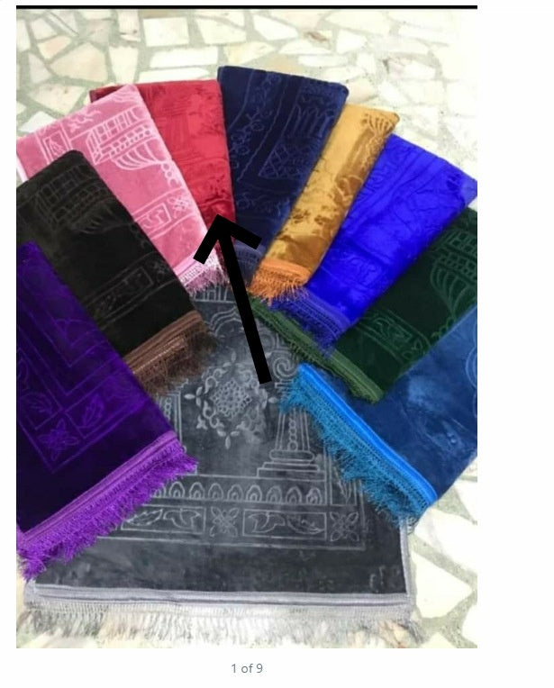 Soft Embossed Prayer Rug Solid Color