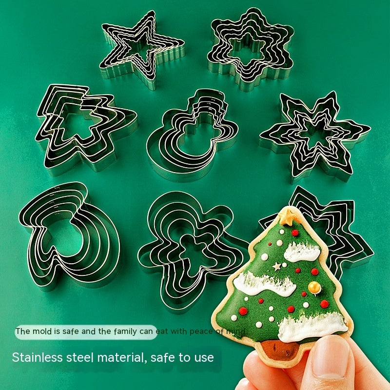 Christmas Biscuit Cake Fondant Mold
