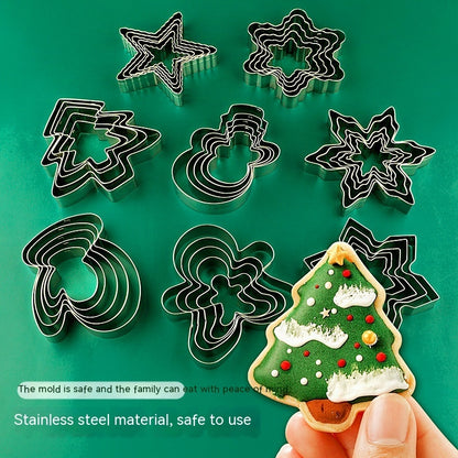 Christmas Biscuit Cake Fondant Mold