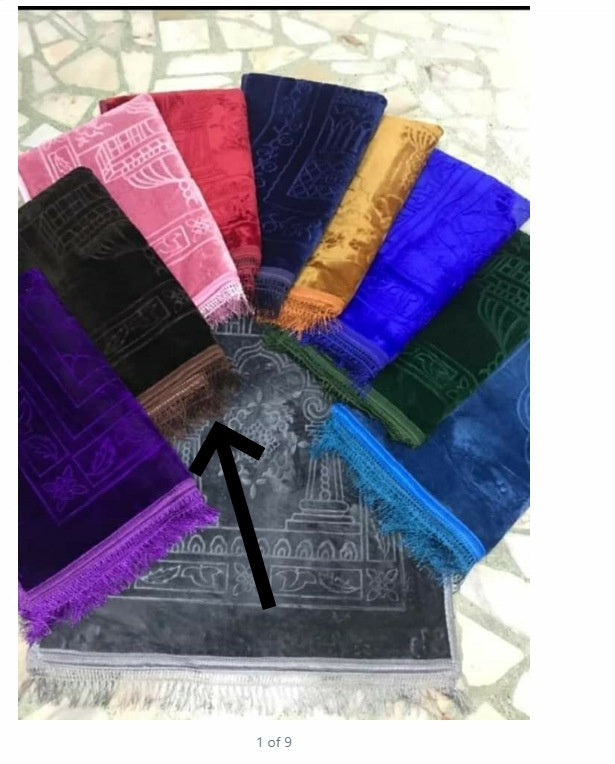 Soft Embossed Prayer Rug Solid Color