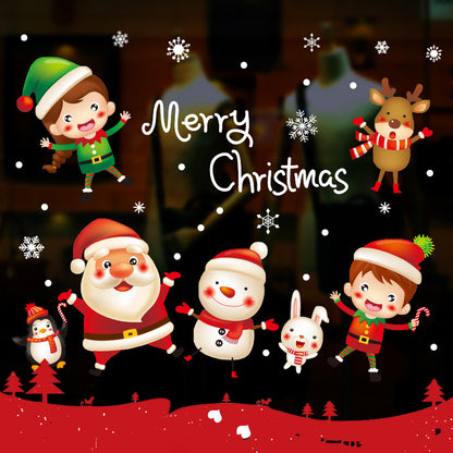 Festive Christmas Ornament Window Stickers