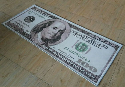 US Dollar Rug Machine-Woven Long Mat