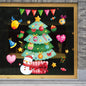 Festive Christmas Ornament Window Stickers