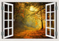 Peel-and-Stick 3D Window Wall Mural