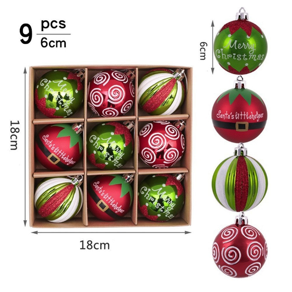 Holiday Hand-Drawn Christmas Ball Decorations
