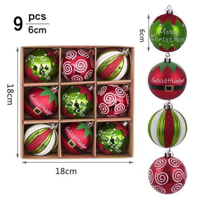 Holiday Hand-Drawn Christmas Ball Decorations