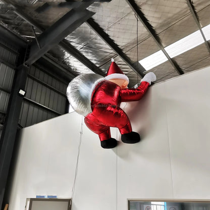 Christmas Inflatable Climbing Wall Santa Decoration