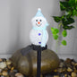 Outdoor Solar LED Snowman Garden Lamp