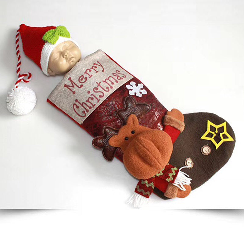 Cartoon Christmas Socks Sleeping Bag