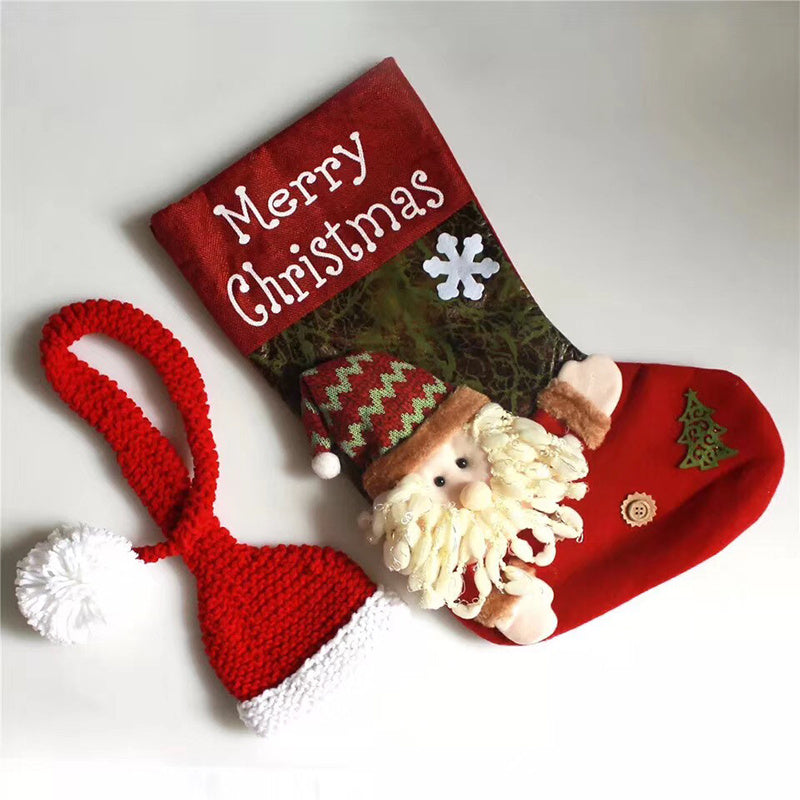 Cartoon Christmas Socks Sleeping Bag