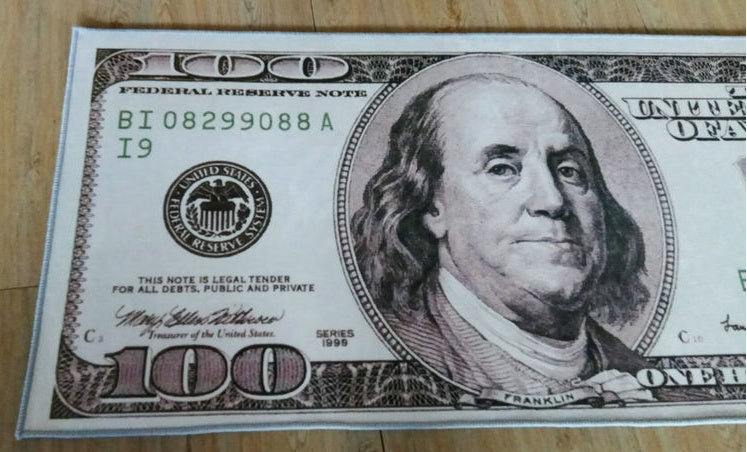 US Dollar Rug Machine-Woven Long Mat