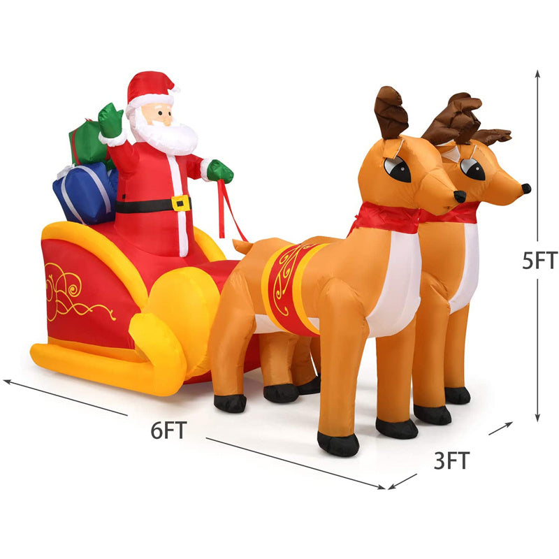 Christmas Inflatable Garden Decoration – Elk Sleigh