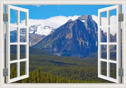 Peel-and-Stick 3D Window Wall Mural