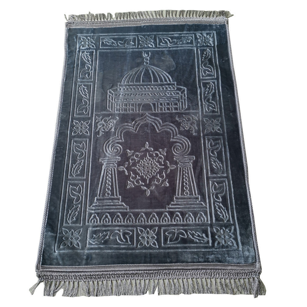 Soft Embossed Prayer Rug Solid Color