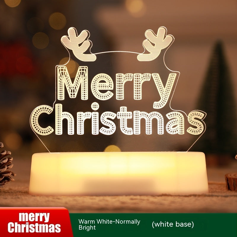 3D Acrylic LED Christmas Night Lamp