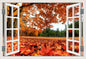 Peel-and-Stick 3D Window Wall Mural