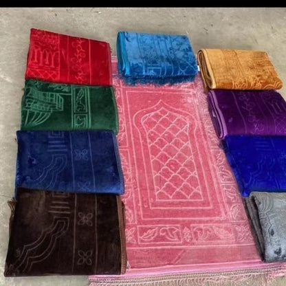 Soft Embossed Prayer Rug Solid Color
